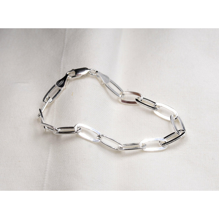 Large Link Paper Clip Chain Bracelet