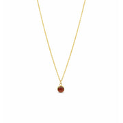 Ruby Red Garnet Pendant Necklace in 14k Gold necklace Sabrina Maria 